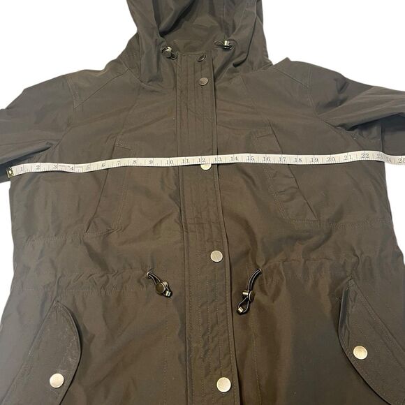 Giacca Olive Hooded Utility Parka Jacket XL Gorpcore Quiet Luxury Fall Layering - Picture 5 of 16